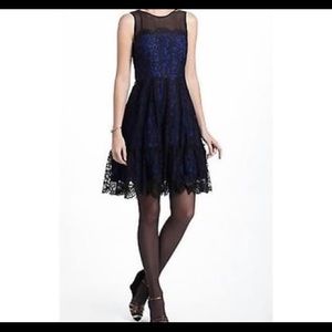 Sapphire Lace Dress Moulinette Anthropologie Sz 0